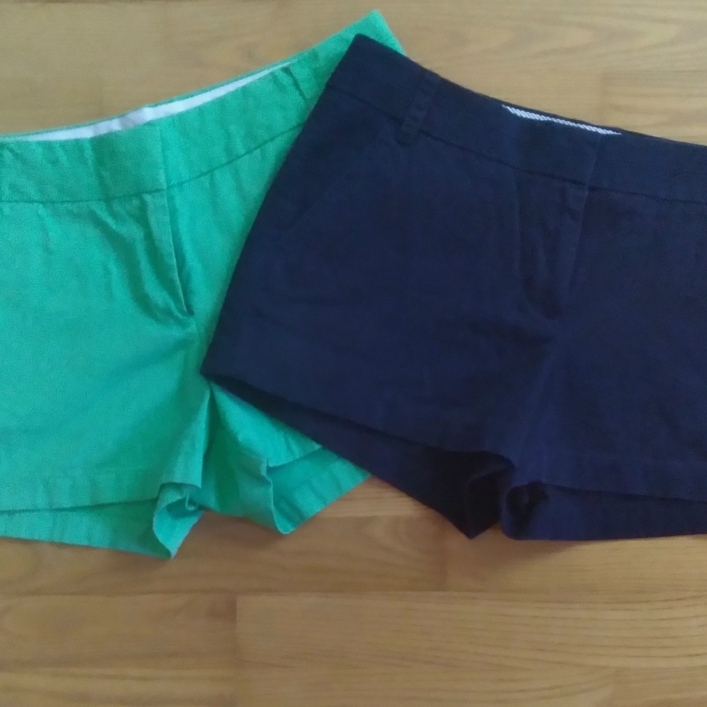 J. Crew Bundle Preppy Green and Nautical Fisherman‎ Navy Women's Short Combo